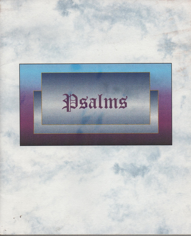 Psalms Booklet Cover